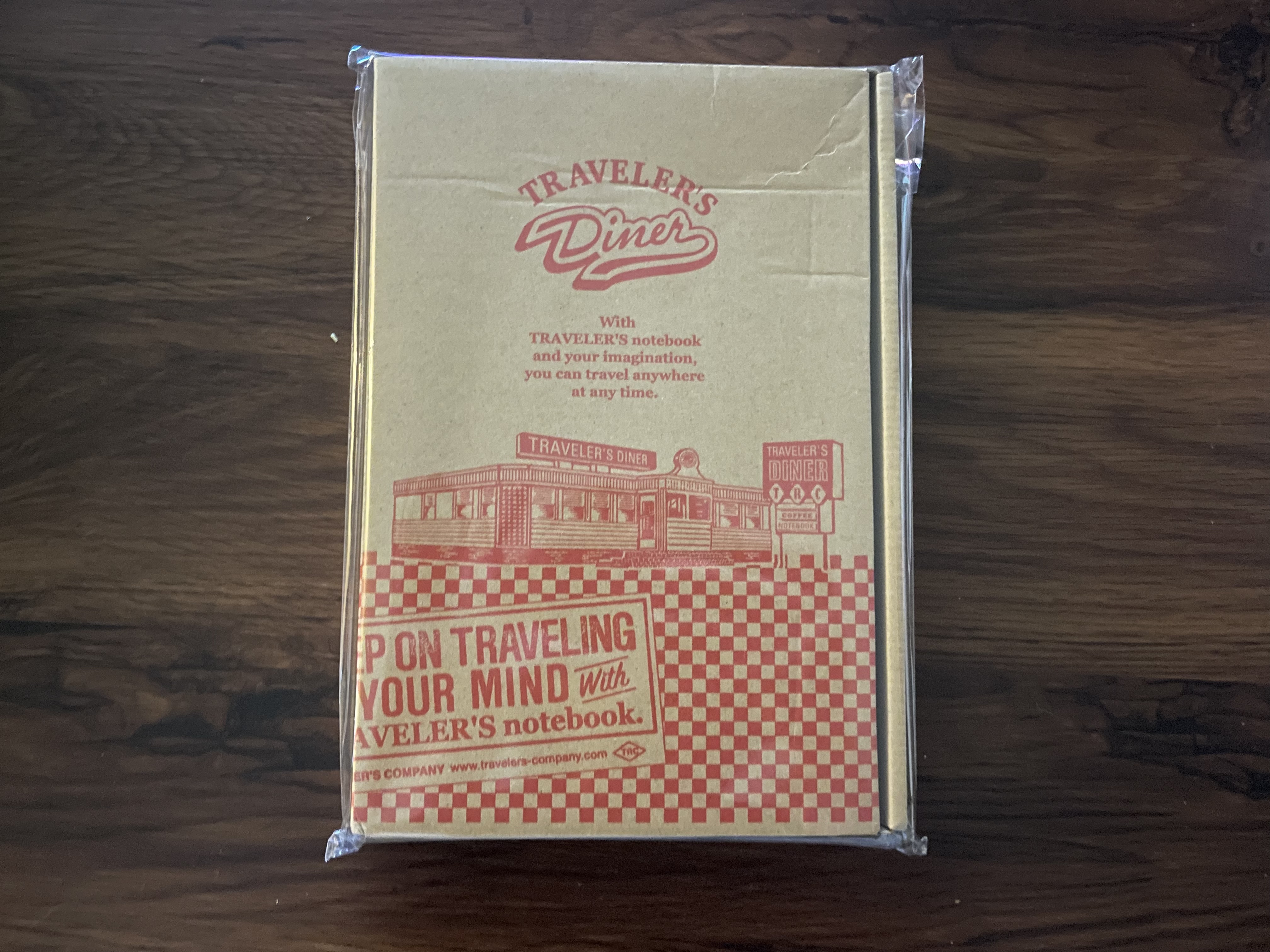 diner traveler's notebook box still in its package